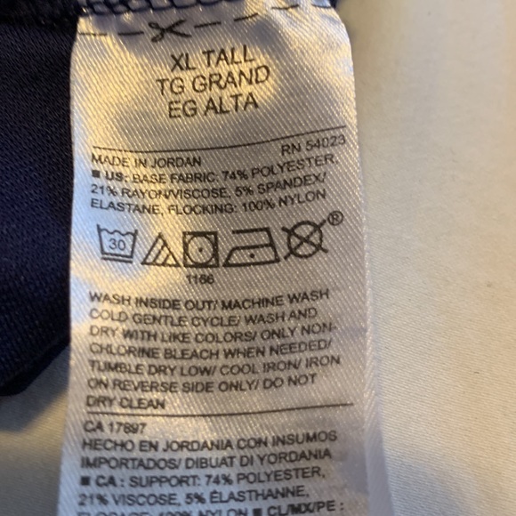 4 for $70.00..Dress, Navy Blue with black polka dots, short sleeves, size XL. - Picture 7 of 7